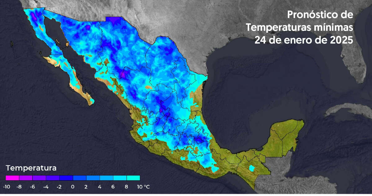 Frío extremo, lluvias y vientos marcarán el tiempo de México. Así estará hoy el clima