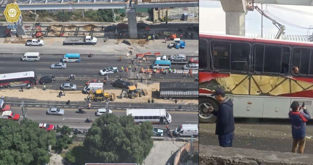 VIDEOS ¬ Tráiler se queda sin frenos y enviste a vehículos en autopista México-Puebla