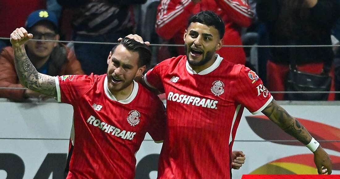 Toluca apalea 4-0 al América y sube provisionalmente a segunda posición en la Liga Mx