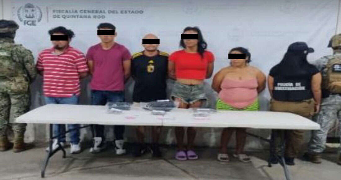 Autoridades catean tres inmuebles en Quintana Roo; detienen a 11 e incautan drogas