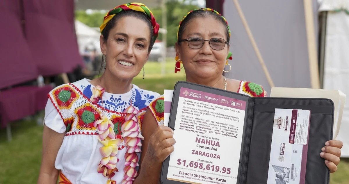 Claudia reconoce importancia de pueblos indígenas; les dará presupuesto de 13 mil mdp
