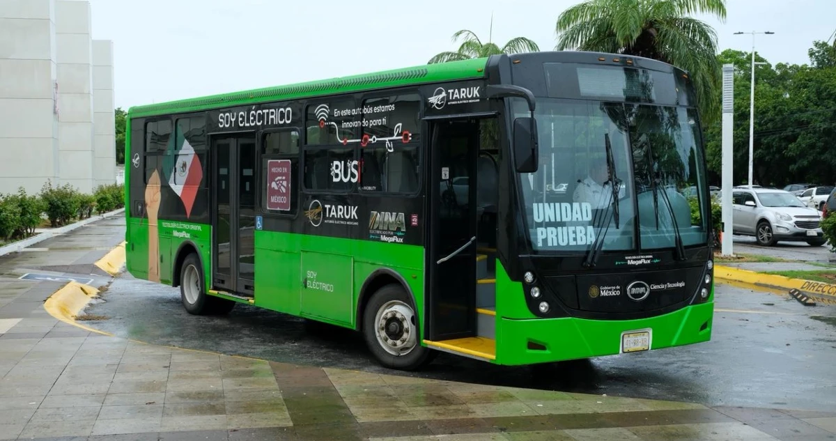 Taruk: los nuevos autobuses eléctricos hechos en México que llegarán a Quintana Roo