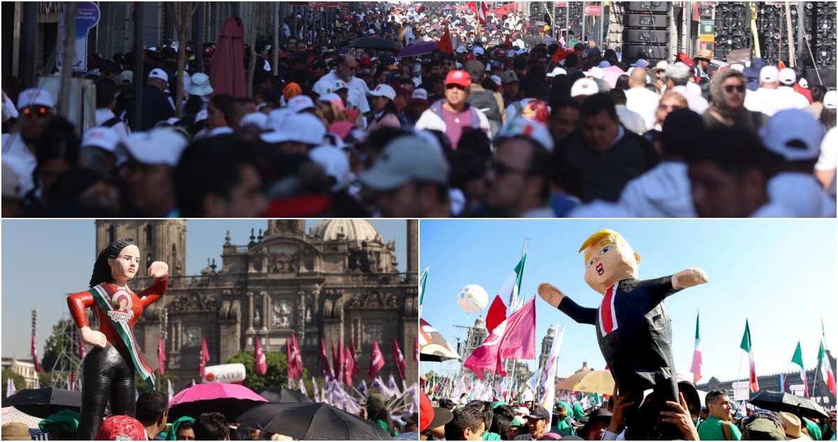 FOTOGALERÍA ¬ Claudia reúne a más de 350 mil en el Zócalo; CdMx reporta saldo blanco