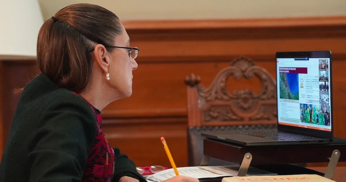 Sheinbaum sostiene reunión virtual con gobernadores; abordan emergencia por lluvias