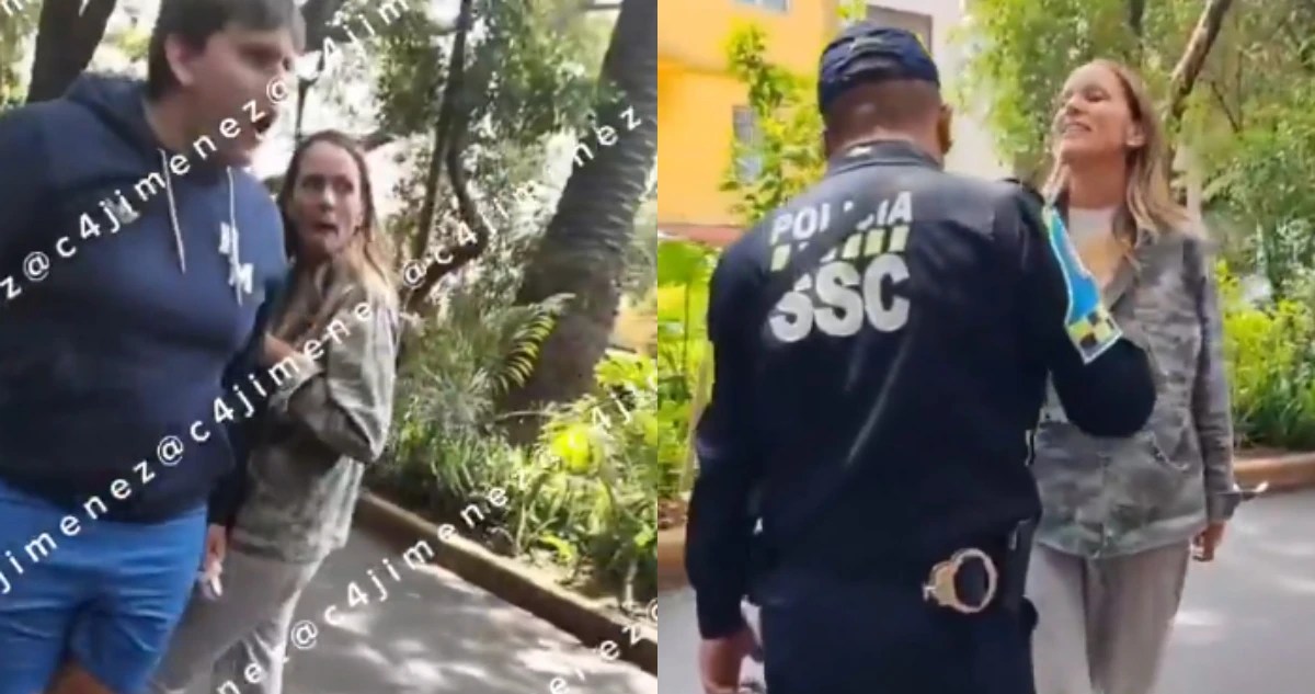 VIDEOS ¬ “¡Odio a los negr*s como tú!”, grita una mujer a un policía de la Condesa