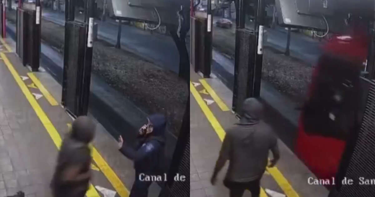 VIDEO ¬ Hombre arroja a mujer policía al carril del Metrobús; agresor es detenido