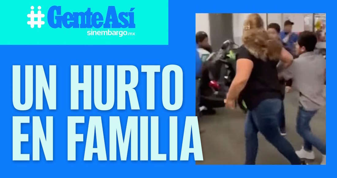 #GenteAsí ¬ Madre e hijos son exhibidos por robar en una tienda y causar una trifulca