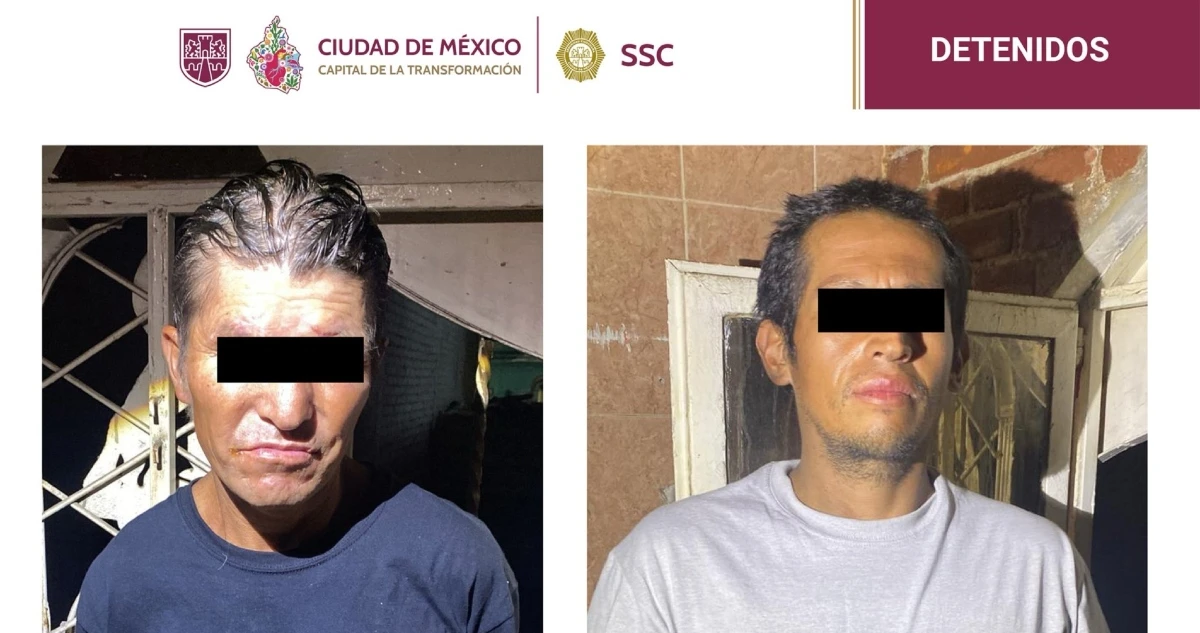 La SSC-CdMx detiene a 2 del Cártel de Tláhuac; les aseguran droga con valor de 2 mdp