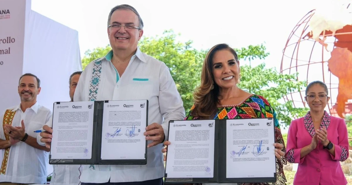 Ebrard y Lezama firman un acuerdo para tener el primer Polo de Desarrollo en Chetumal