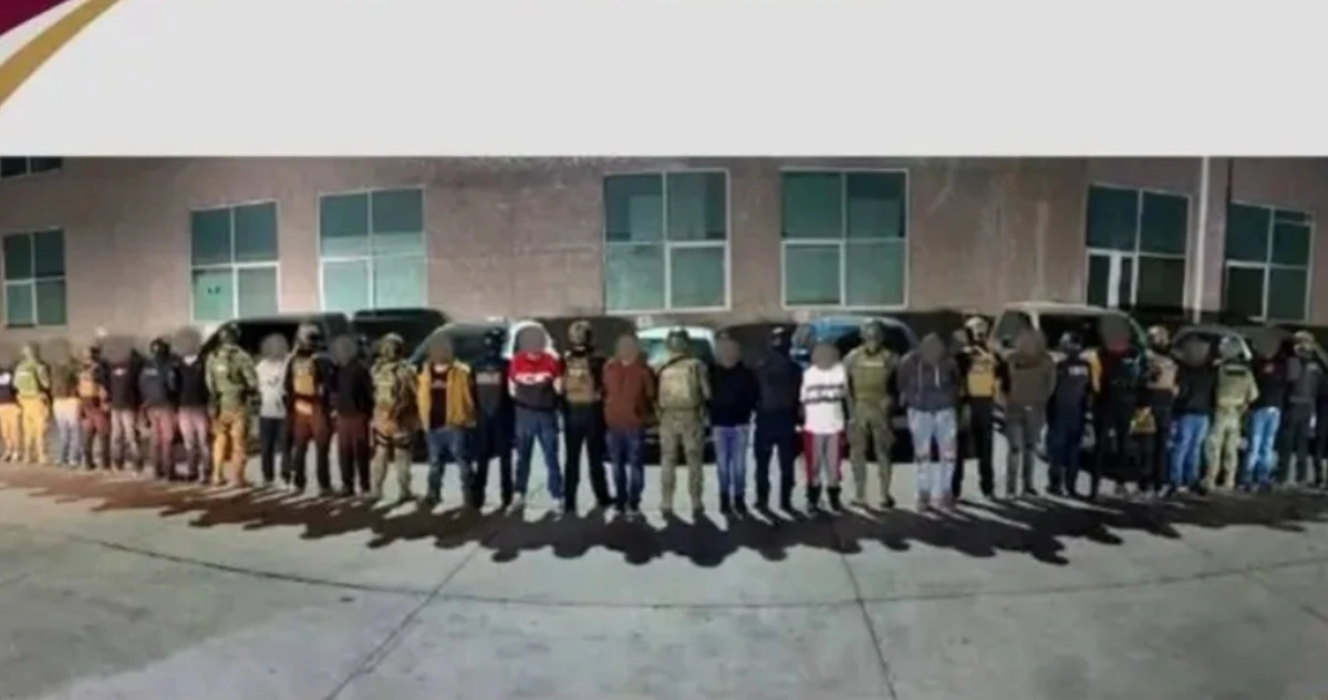 Operativo en Hidalgo deja 23 detenidos; aseguran armas y más de mil dosis de droga