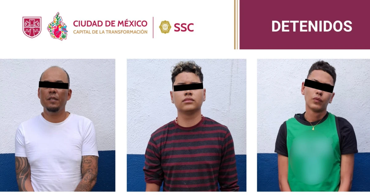 La SSC-CdMx detiene a 3 hombres por robo de reloj de alta gama; les aseguran droga