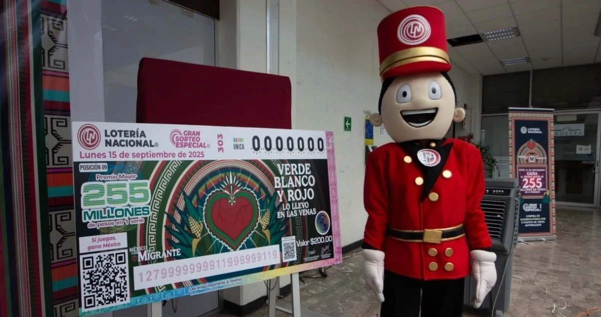 La Lotería Nacional recauda 115.9 millones en ganancias para apoyar a mexicanos en EU