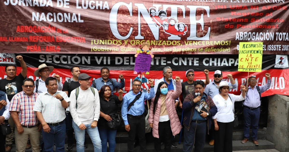 CNTE a Sheinbaum: Es más violencia simular diálogo y condenar desde un escritorio