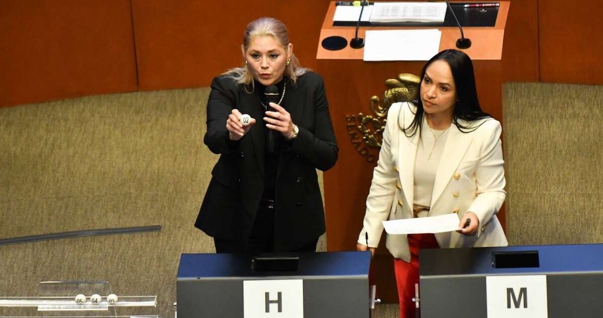 Sin opositores ni protestas, senadores de la 4T usan tómbola para llenar las boletas