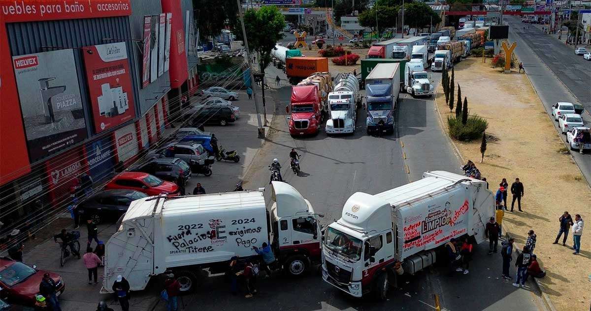 Ecatepec suma 2 días de bloqueos de trabajadores del SUTEYM; consulta rutas alternas