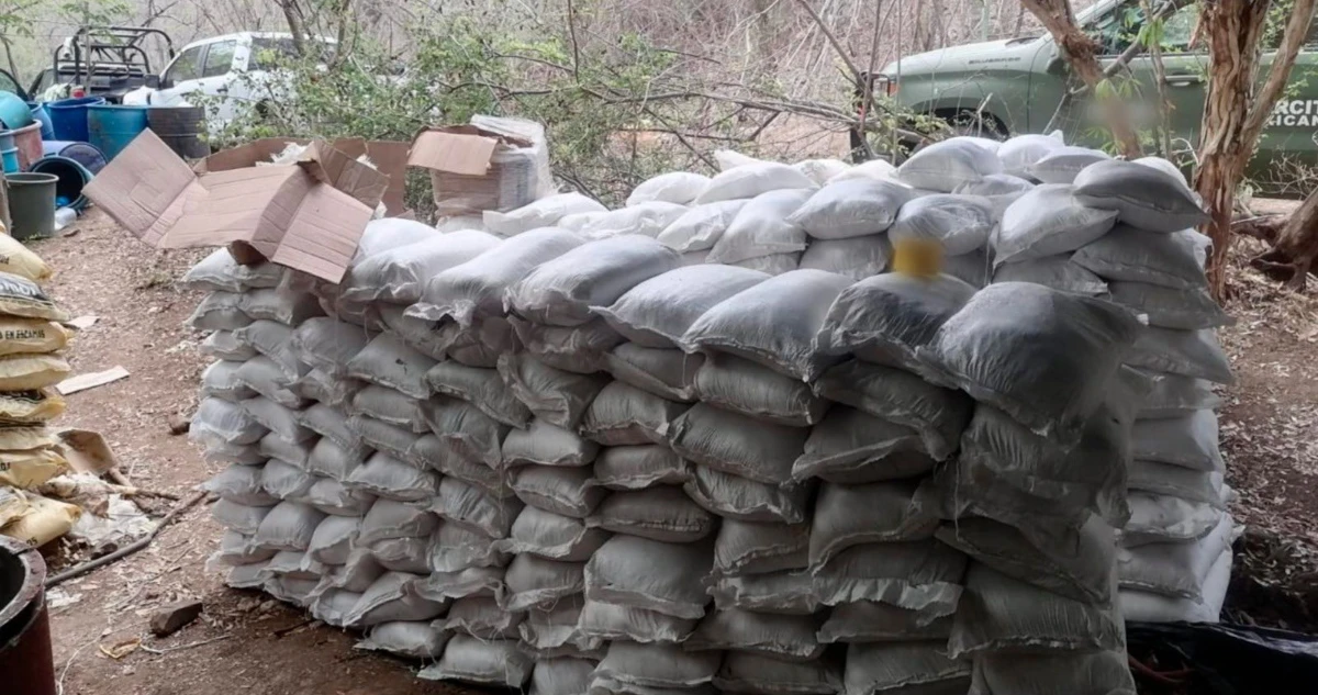 La SSPC decomisa en Arteaga, Michoacán, precursores químicos para fabricar droga