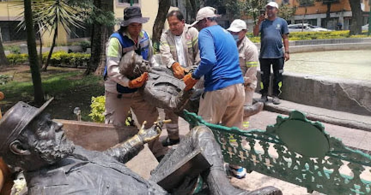 El patrimonio no se subasta: CSP sobre estatuas; Alcaldía no tiene atribución: Clara
