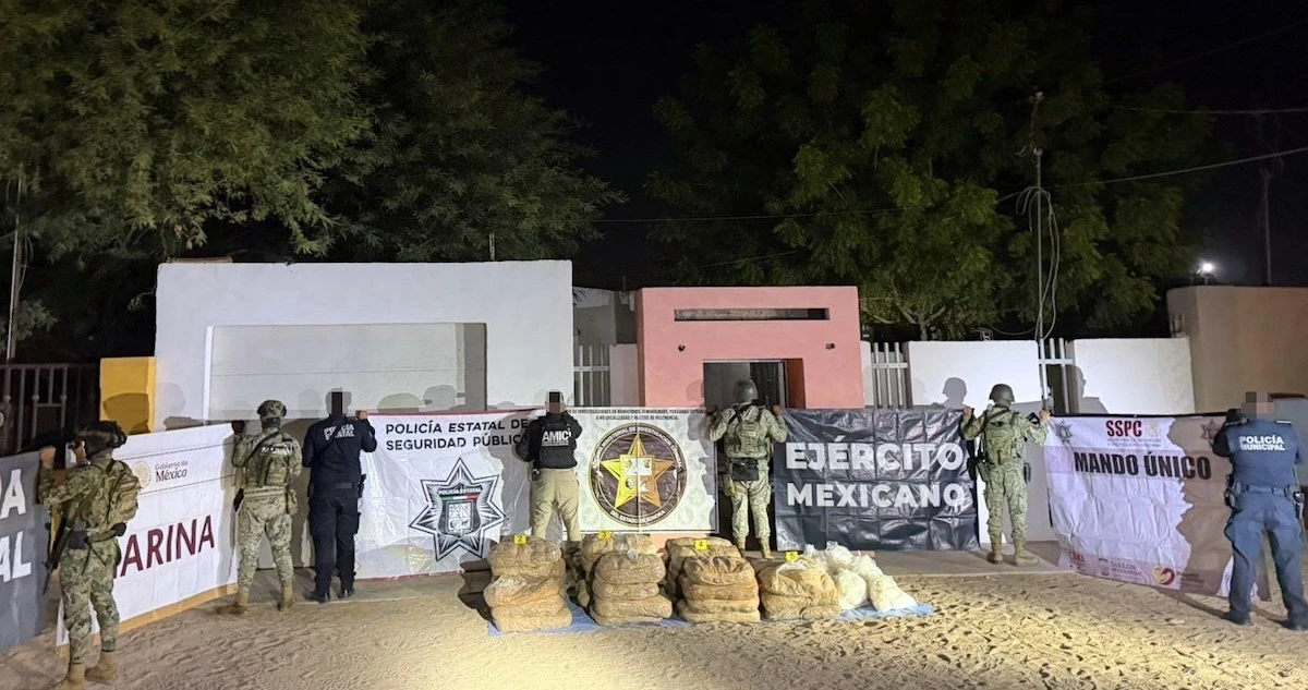 Fiscalía de Sonora asegura casi 500 kilos de metanfetamina en San Luis Río Colorado