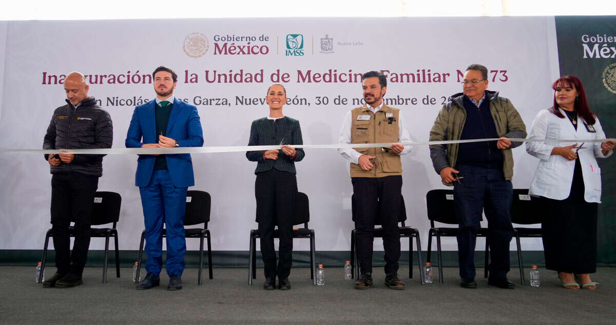 Sheinbaum respalda a Samuel García en su primera visita a Nuevo León como Presidenta