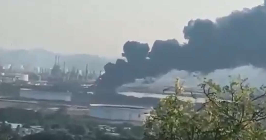 Incendio en refinería Salina Cruz es controlado sin reporte de lesionados (VIDEO)