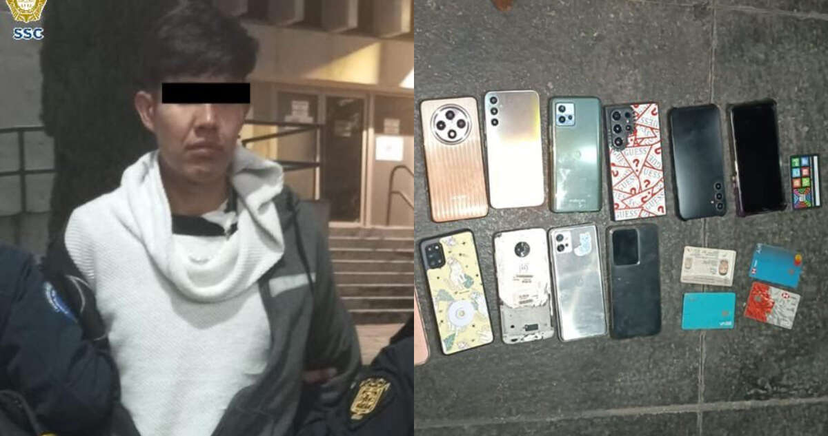 La SSC detiene a un hombre por robar celulares en el Zócalo; aprovechaba tumultos