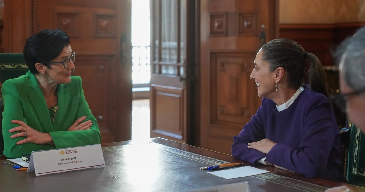 Sheinbaum recibe a Jane Fraser, CEO de Citigroup; hablan de oportunidades en México