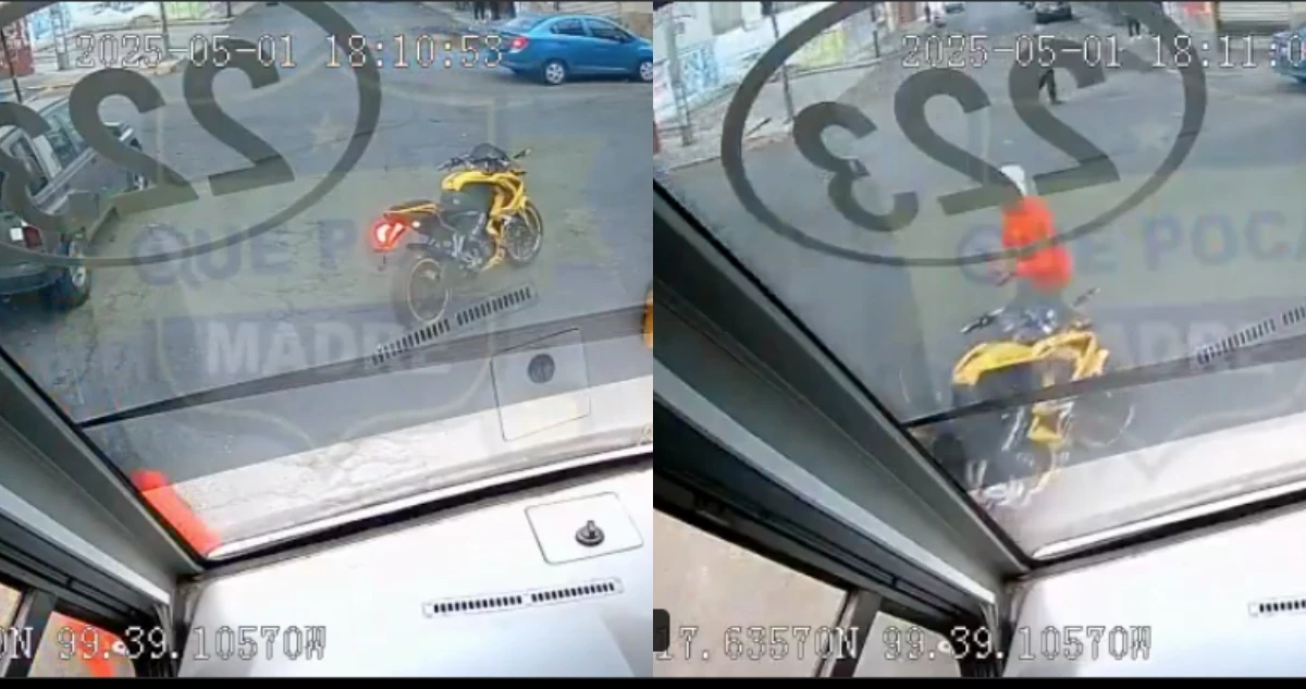 VIDEO ¬ Sujetos tratan de robar a pasajeros de autobús en Toluca; conductor lo evita