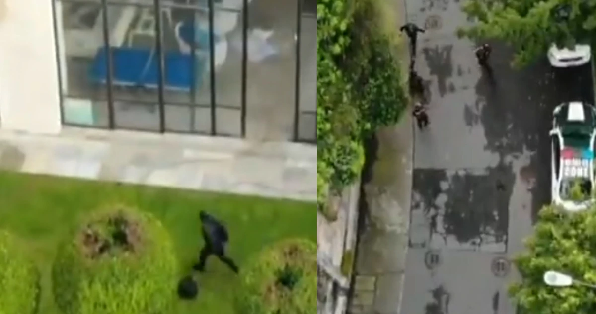VIDEO ¬ Tratan de asaltar, los cachan y huyen; SSC-CdMx los persigue con dron y caen