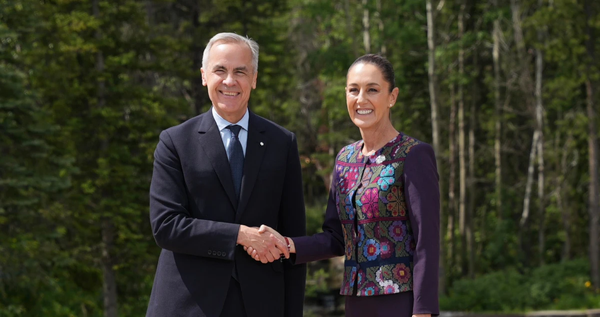 Carney agradece a Claudia apoyo contra incendios forestales; tocan temas bilaterales