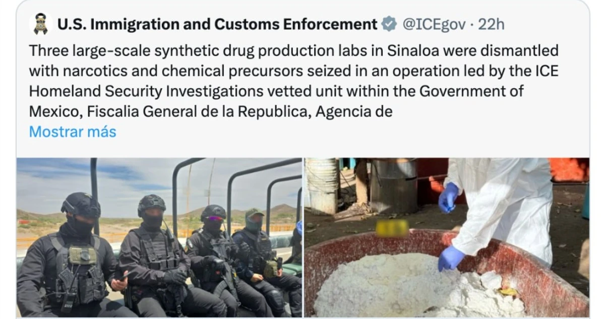 Sheinbaum: Imagen de ICE y Embajada de EU en X no es real, no aceptamos injerencismo