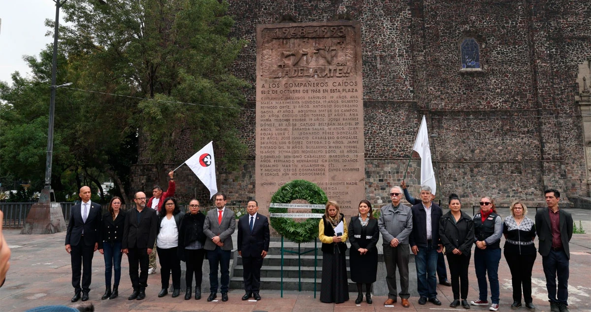 El movimiento estudiantil de 1968 es referente de la lucha democrática, dice Brugada