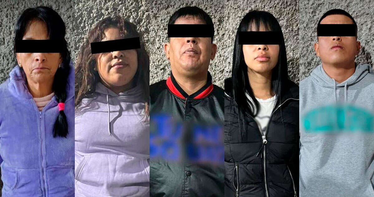 Operativo deja 5 detenidos ligados al Cártel de Tláhuac; aseguran drogas y un arma