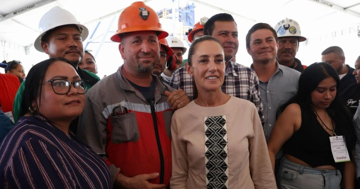 Sheinbaum se compromete a seguir con el rescate de los mineros de Pasta de Conchos