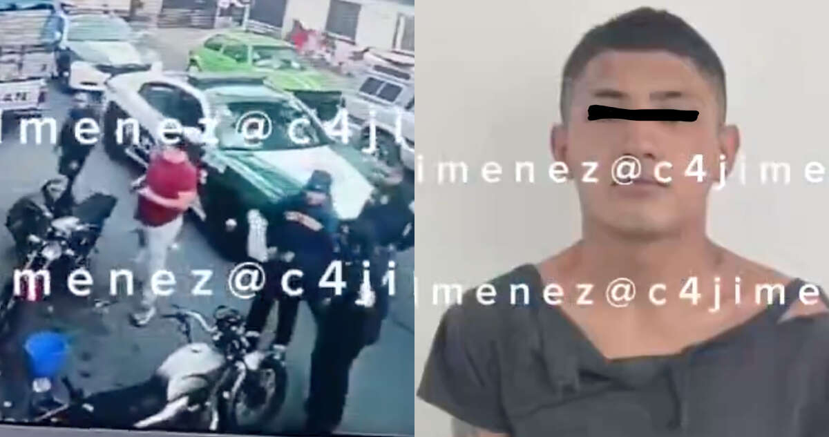 VIDEO ¬ Presunto narcomenudista es detenido en Iztacalco; su familia intenta salvarlo