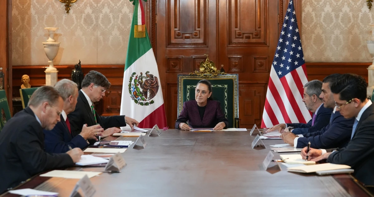 Sheinbaum se reúne con el Subsecretario de Estado de EU en Palacio Nacional