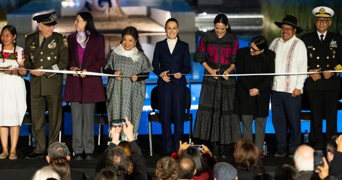 Sheinbaum dedica reapertura de piso en el Museo de Antropología a mujeres indígenas