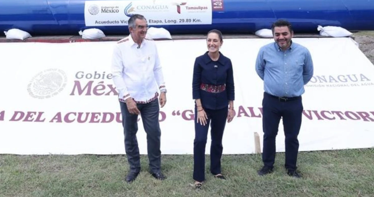 El nuevo acueducto Guadalupe Victoria dotará de 750 litros por segundo a Tamaulipas
