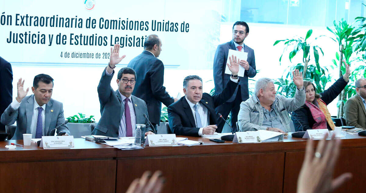 Senado avala en comisiones leyes secundarias de Reforma al PJ; se votará en el Pleno