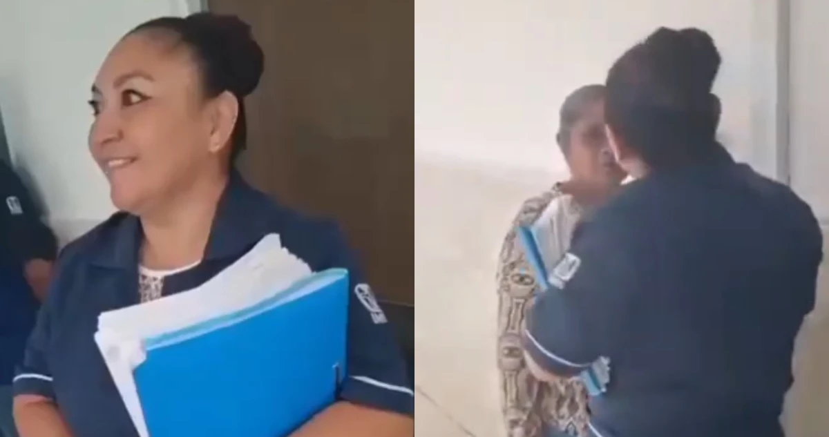 VIDEO ¬ Trabajadora del IMSS-Bienestar en Veracruz golpea a familiar de paciente