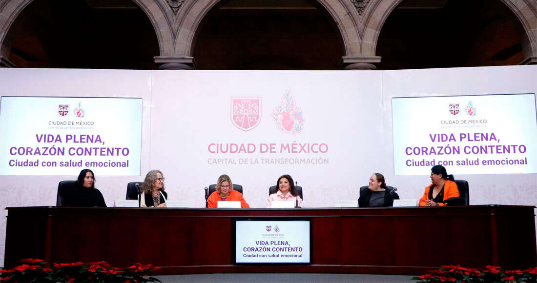 Clara Brugada presenta estrategia para brindar atención de salud mental en la CdMx