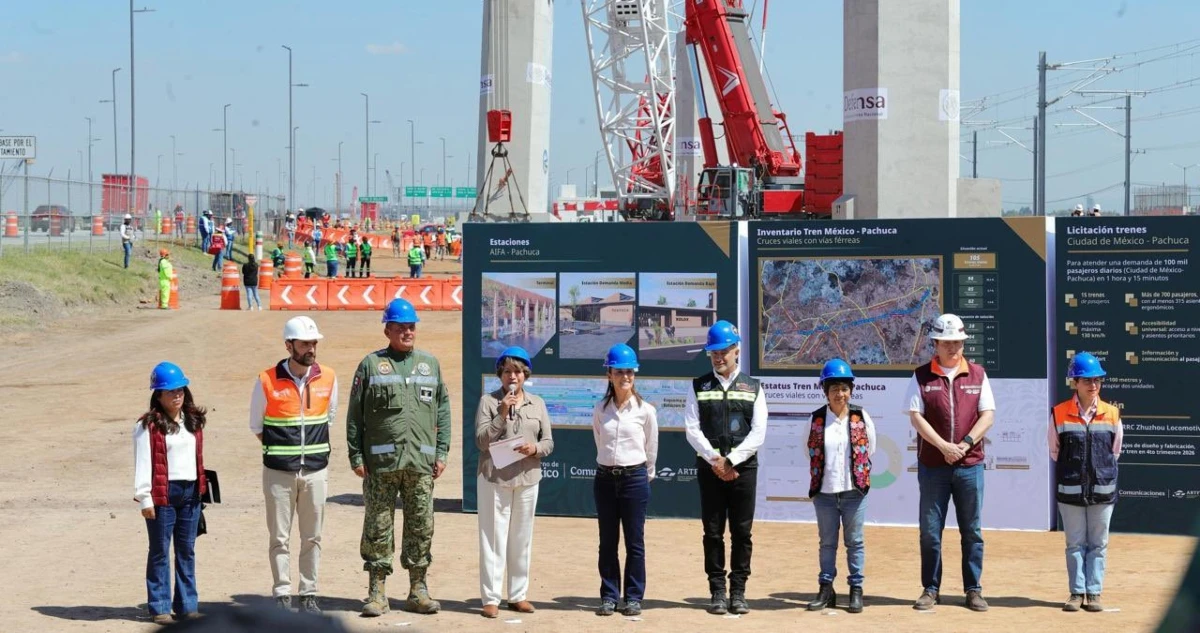 Tramo Buenavista-AIFA del tren México-Pachuca quedará listo en diciembre: Sheinbaum