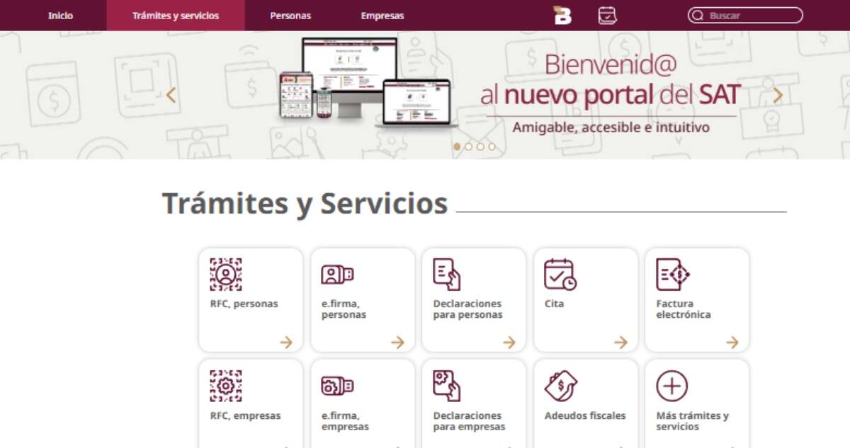 El SAT lanza nuevo portal para simplificar trámites y mejorar experiencia; así luce