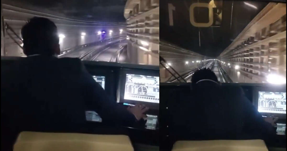 VIDEO ¬ Conductor del Metro es captado en aparente estado de ebriedad; STC investiga