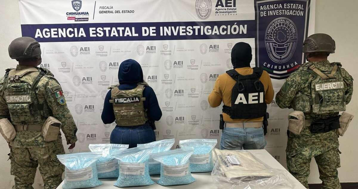 La Fiscalía de Chihuahua incauta 16 kilos de pastillas de fentanilo tras persecución