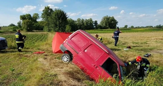 Kierowca stracił przytomność i zjechał z drogi