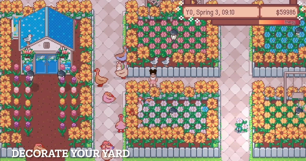 Wish Upon a Llama - life sim przypominający Animal Crossing i Stardew Valley