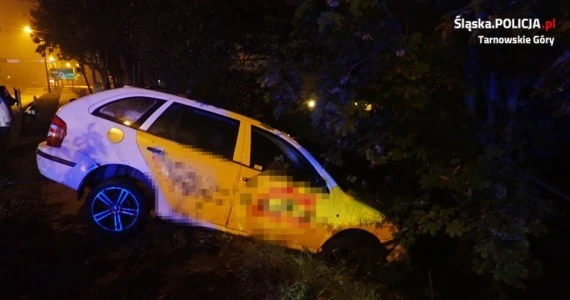 Pościg zakończony uderzeniem w drzewo