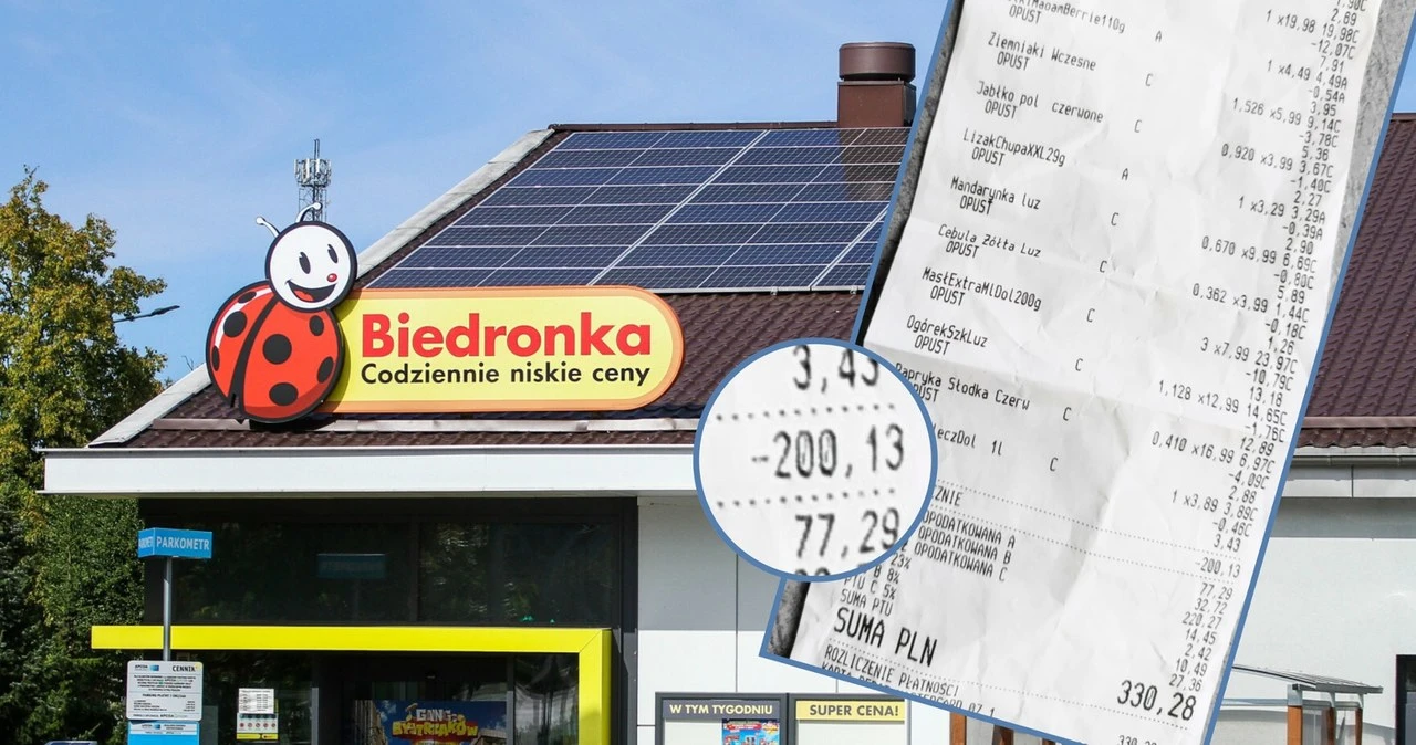 Nigdy nie robiła zakupów w Biedronce, teraz się wybrała. 