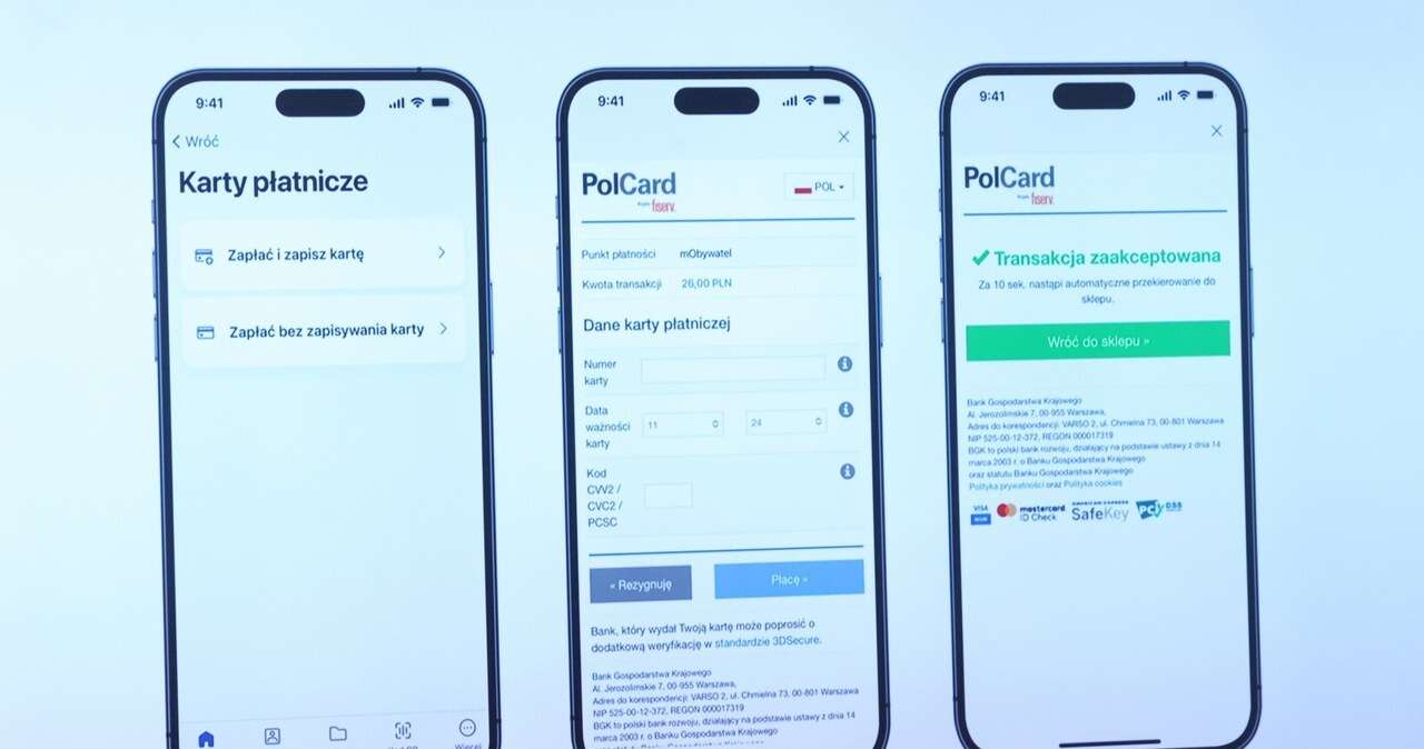 Nowość w aplikacji mObywatel. Będzie można płacić kartą