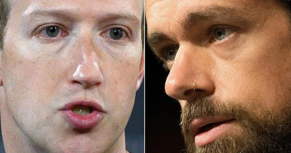 Dorsey i ​Zuckerberg bronili w Senacie polityki Twittera i Facebooka